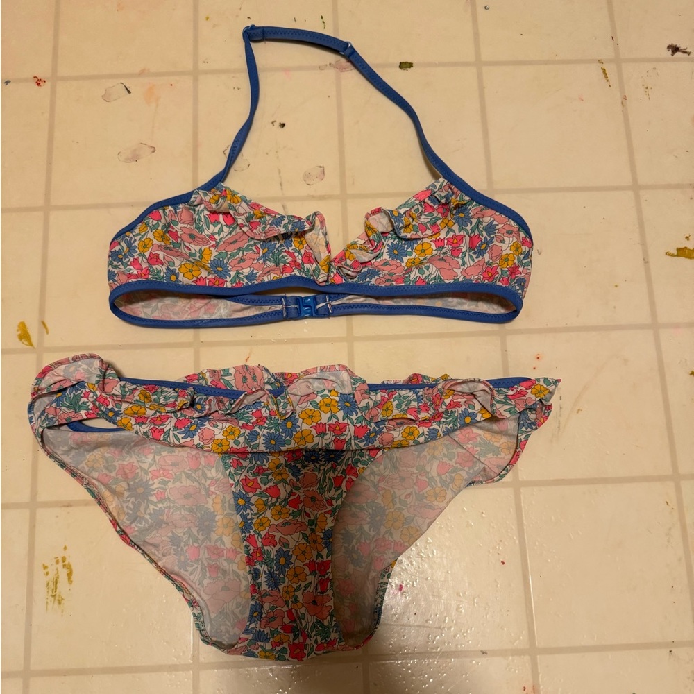 Jacadi 2 piece floral bikini